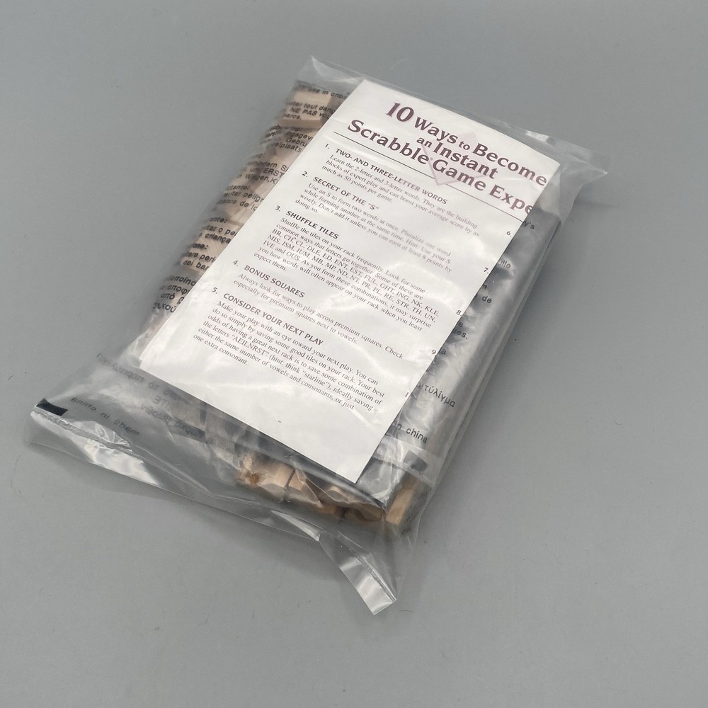 Sealed SCRABBLE Tiles Racks Instructions 2001‎ Replacement